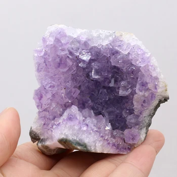 1 BUC Naturale Ametist Cluster de Cristal de Cuart Brut de Cristale de Vindecare Decor de Piatră de Ornament Violet Fengshui Pietre Minereu Minerale