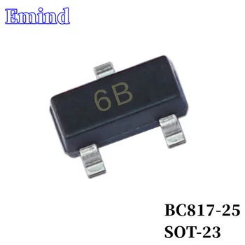 100/200/300Pcs BC817-25 SMD Tranzistor Amprenta SOT-23 Silkscreen 6B Tip NPN 45V/500mA Bipolar Tranzistor Amplificator