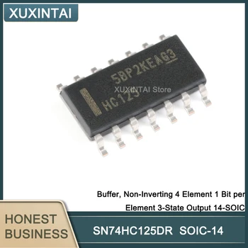 100buc/Lot SN74HC125DR SN74HC125 Tampon, Non-Inversoare 4 Element 1 Bit per Element 3-State Iesire 14-SOIC