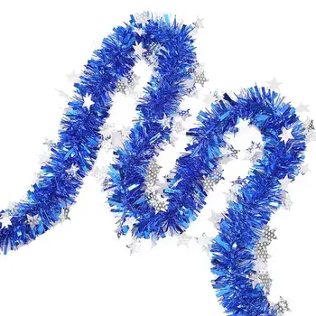 10buc Culoare Albastru Folie de Rattan Beteala Streamer Agățat de Crăciun Ornamente de Pom de Pom de Crăciun Decor Consumabile Ghirlanda Y7A4