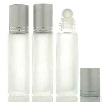 12pcs 10ml Sticlă Roller Ball Sticle Cosmetic Ulei Esențial de Parfum Roll On Flacon de Călătorie Aromoterapie Reîncărcabile Recipiente