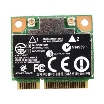 150Mbps WiFi Mini PCI-E placa de Retea pentru HP Realtek RTL8188CE Wireless-N 802.11 B/G/N 640926-001 639967-001
