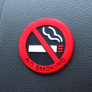 1buc Fumatul interzis Autocolante Auto Styling Rotund Semn Roșu de Vinil Autocolant de Utilizare pentru Masina de Pahar de Afaceri Ușa Universale Accesorii Auto