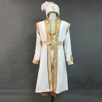 2019 Film Aladdin Cosplay Costum Adult, Barbati Aladdin Costum Haina Pantaloni Hat Set Complet Magic Lamp Aladdin Costum De Halloween Costume