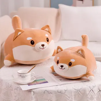 2022 Nou Design Minunat De Grăsime Shiba Inu Câine Jucării De Pluș Umplute Moale Drăguț Animale Desene Animate Perna Păpuși Cadou Pentru Copil Copii Copii