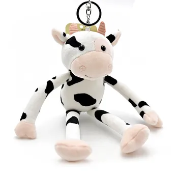 20cm Desene animate Breloc drăguț cu picioare Lungi Vacă de Pluș Jucărie Animal de Jucărie de Pluș Papusa Kawaii Sac Pandantiv Decations cadouri