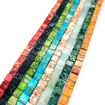 3x6mm Culoare Piatra Naturala Imperial Piatră Dreptunghiulară Interval de Șirag de mărgele de Luare de Bijuterii DIY Brățară Colier Accesorii de Moda