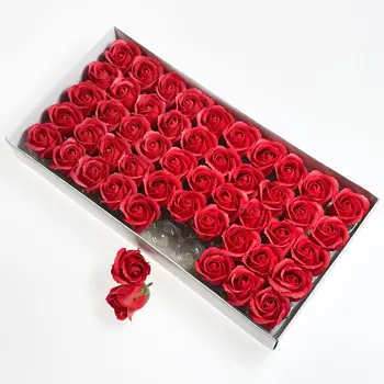 50Pcs/cutie Artificiale Săpun de Trandafir Flori de Nunta de Decorare Cadou Pentru Ziua Îndrăgostiților, Ziua Mamei Nunta Decor Acasă