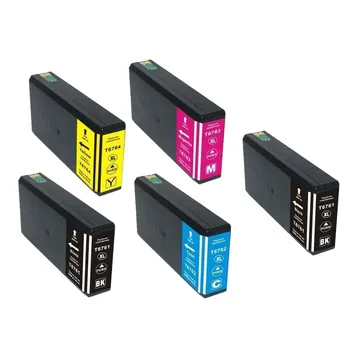 5pack Compatibil cu cartușele de cerneală Pentru T676XL utilizate în Epson workforce wp-4020 wp-4530 wp-4540 pro wp-4010 wp-4023 wp-4090 wp-4520