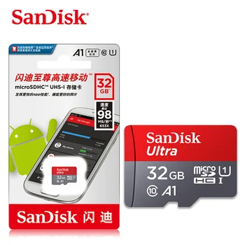 5pcs 100% Original SanDisk Card MicroSD Clasa 10 TF Card 16gb 32gb 64gb, 128gb, 256gb Max 98Mb/s C10 card de memorie pentru smartphone