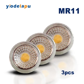 AC 120V MR11 LED COB Spot Bec 35mm Diametru 3W MR11 Lampă Strălucitoare Mini ȘTIULETE de LED lumina Reflectoarelor GU4.0 Bază Bi-Pin Lampa