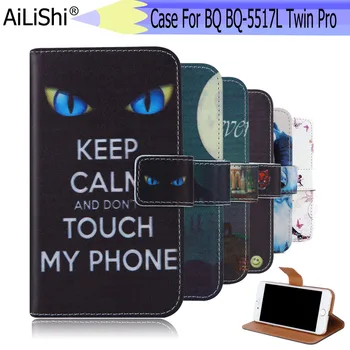 AiLiShi Pentru BQ BQ-5517L Twin Pro Caz Exclusiv Telefon din Piele PU Caz BQ 5517L de Lux Flip Titularul Cardului de Credit, Portofel În Stoc