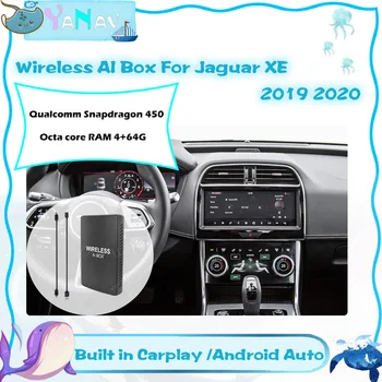 Android Carplay Mini Wireless AI Cutie Pentru Jaguar XE 2019 2020 Qualcomm Auto Smart Box Plug and Play Google, Netflix Video Octa core