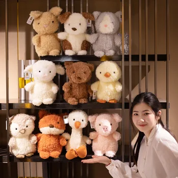 Anime Kawaii Animal de Pluș Urs de Porc Iepure Catelus Jucărie de Pluș Animale Desene animate Papusa en-Gros Acasă Decorare Cadou de Ziua de nastere pentru Copil