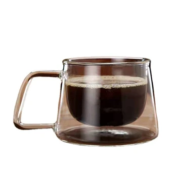 Anti-opărire Acasă Dublu-strat Ceașcă de Cafea Creativ Retro Europene Lapte de Cafea Ceasca de Ceai de după-Amiază cu Mâner Cana Cana de Cafea