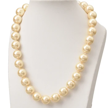 Buna Multicolor Colier de Perle 12mm Înnodate Colier Imitatie Perle Colier de Lanț de 18inch Declarație Pentru Femei Cadouri Bijuterii