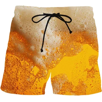 Bărbați Lichior Grafic pantaloni scurți de Plajă Vinuri pantaloni Scurți 3D Model Bere Boardshorts Bărbați/Femei Whisky Bule de Pantaloni scurți pantaloni scurți de sex masculin