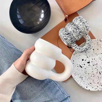 Casa de Creatie Cana de Apa Cana Ceramica Nordic Cești de Cafea cu Mare Handrip Ceramica Colorate Suc Cani Lapte Ceașcă de Ceai Cadouri