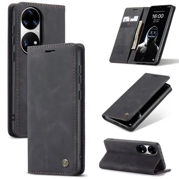 CaseMe Retro Magnetic Flip PU Piele Carte de Sloturi Stea de Caz Pentru Huawei P40 P50 Pro Wallet Cover Pentru Huawei P40 P50 Caz de Telefon