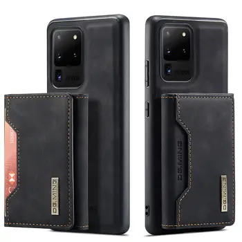 Caz Pentru Samsung Galaxy S20 Ultra Flip PU Lux Magnetic Portofel din Piele Telefon Card de Credit Pentru a Acoperi rezistent la Șocuri Slot Capacul suportului