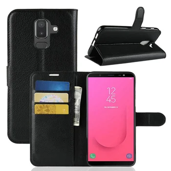 Caz Portofel Caz de Telefon pentru Samsung Galaxy J8 2018 J800 SM-J800F Flip din Piele Acoperi Caz Etui Fundas Capa Coque caz