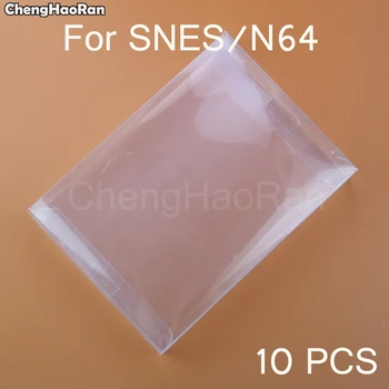 ChengHaoRan 10buc plastic PET pentru NES Protector Caz pentru joc Nintendo cutii Clar transparent pentru NES Joc Cutie CIB jocuri