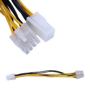 Convertor Cablu Adaptor 4-Pini de sex Masculin La 8-Pini de sex Feminin CPU Placa de Alimentare placa Video