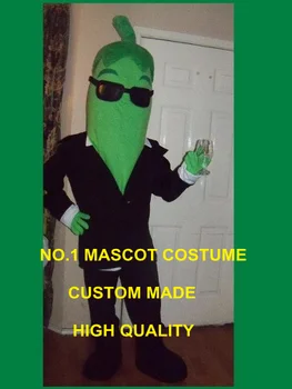 Cool Domnul Chile Verde Mascota Costum Adult de Legume Tema Anime Cosplay Rochie Fancy ardei chilli mascotte carnaval kituri 1710