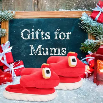 Crăciun Scrisoare Alfabet Forma de Pluș Umplute Pantofi Cald Confortabil Moale de Pluș, Papuci de casă Pentru Copii Baieti Fete Cadouri de Crăciun de Jucărie