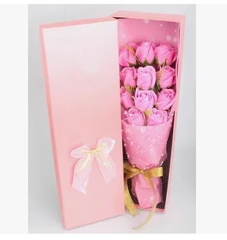 Crăciun cadou de Ziua îndrăgostiților creativ cadou romantic rose grăsime săpunuri cutie de cadou