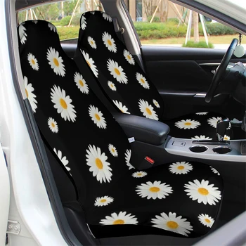 Daisy Floarea-soarelui accesorii auto din Fata Huse Set de 2 pentru Masina Vehicul Camion SUV Van Protector de Scaun