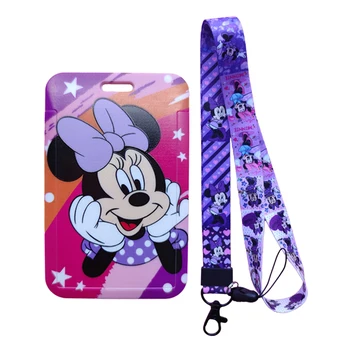 Disney Minnie Femei Posesorii de carduri Asistenta Curea ID Transparent Cartelei Photocard Protector