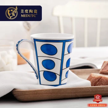 Dragostea Cal Albastru Exotic Fine Bone China Cana de Cafea Ceai Lapte și Cupa Drinkware Cani Transport Gratuit