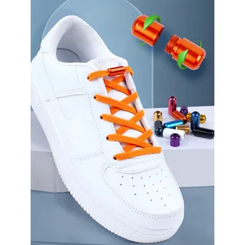 Elastic Nu Lega șireturile de la Pantofi Fără legături Șireturi de Pantof sport de Blocare Colorat Șiret Leneș Șireturi de Pantofi O Mărime se Potrivește Tuturor Copiilor Adult
