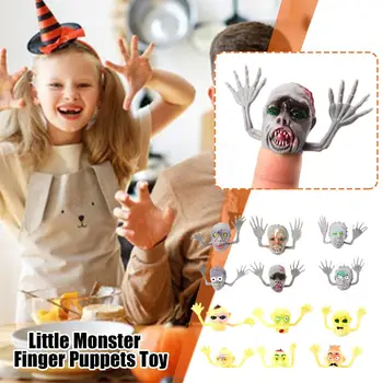 Halloween Degetul Mic Marionete Mini Înfricoșător Zombie Cap Marionete, Jucării Pentru Copii, Băieți Și Grils Petrecere Favo K3A8