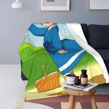 Heidi Pătură Flanel Primavara/Toamna Fată Drăguță Desene animate Multi-funcție Soft Arunca Pături pentru Pat Dormitor Covor Bucata