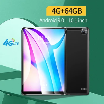 [Hot Vânzarea] 2023 Tableta PC de 10.1 Inchi cu Ecran Dual SIM 4G WIFI Telefon Tablet PC Andriod 9.0 4GB+64GB, Android Comprimat