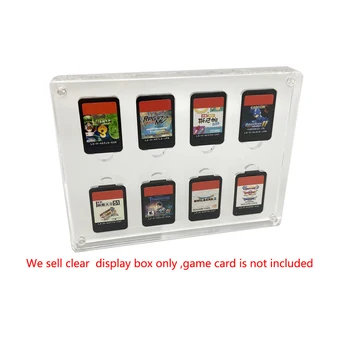 Joc Card Caz Acrilic Transparent de Stocare Hard Cover Shell 8 Buc card Slot Cutie Display Stand Pentru Comutator Accesorii de joc