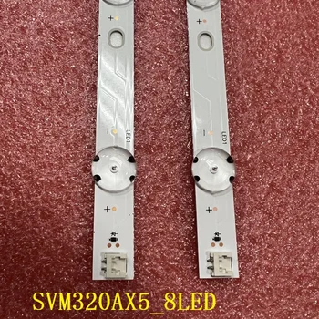 Kit 2 buc LED backlight bar pentru Panasonic 32inch TV TX-32FS400B TX-32FS500B SVM320AX5_8LED_180718