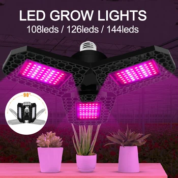 LED-uri Cresc de Lumină Bec cu Led-uri Pliabil întregul Spectru Cresc Lumini pentru Interior, Plante, Legume,Sere Hidroponice în Creștere E26 E27