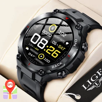 LIGE GPS Ceas Inteligent Bărbați 2023 NOU Sport în aer liber Ceasuri IP68 rezistent la apa de Fitness de 24 de ore Monitor de Ritm Cardiac Android Smartwatch