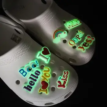 Luminoase Pantofi de Decorare Catarama Farmec Accesorii 1buc Cutie DIY Combinație Jibz Pentru Croc Copii Cadou