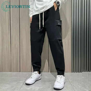 Moda Barbati Pantaloni de Marfă Urban Stiluri de Hip-Hop Joggeri Techwear Harajuku Streetwear Harem Casual Glezna Lungime Pantaloni Pentru Om Y2K