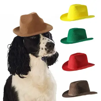 Moda Reglabil Costum De Câine Pălărie De Top Petrecere Cosplay Animale De Companie Pălărie Pălărie De Cowboy Câini Capace De Pălării