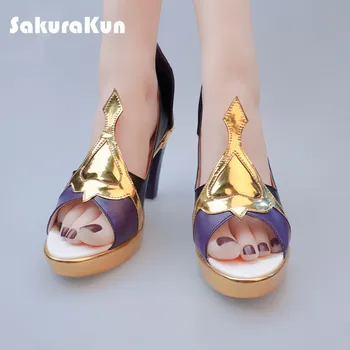New Sosire Joc Genshin Impact Elan Cosplay Pantofi Elan Femei Pantofi Cu Tocuri Înalte Cosplay Pantofi