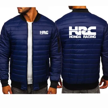 Noua Moda Bărbați pulover HRC cursa de motociclete Masina Logo-ul de imprimare de înaltă calitate Bumbac Scotton Lână pulover pentru Bărbați Zip Jacket T