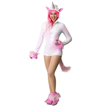 Novo roz adulto carnaval jogos festa animal rpg joc tinutele unicórnio costumelor sexy trajes feminino halloween cosplay roupas