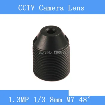 PU'Aimetis CCTV lentile de 1.3 MP 1/3 HD 8mm camera de supraveghere de 48 de grade infraroșu M7 lentila fir