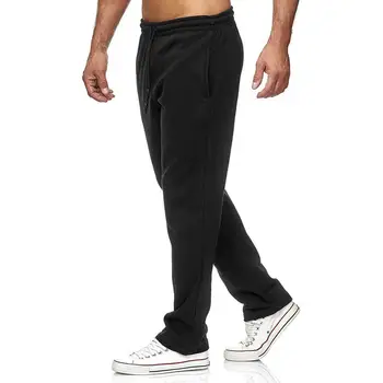 Pantaloni de trening Cordon Pantaloni Pantaloni Casual, de Culoare Solidă pentru Bărbați Sport sală de Gimnastică Cald Gros Imbracaminte pentru Toamna Iarna Haine bărbătești 20