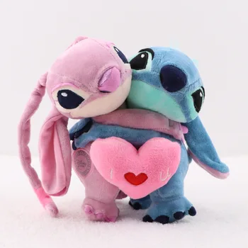 Pluș Disney Stitch Îmbrățișeze Înger Decorarea Camerei Plushine Jucării De Pluș Umplute Perne Jucării Cadouri Canapea Accesorii Cadouri Dulci